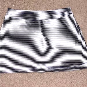 striped skort